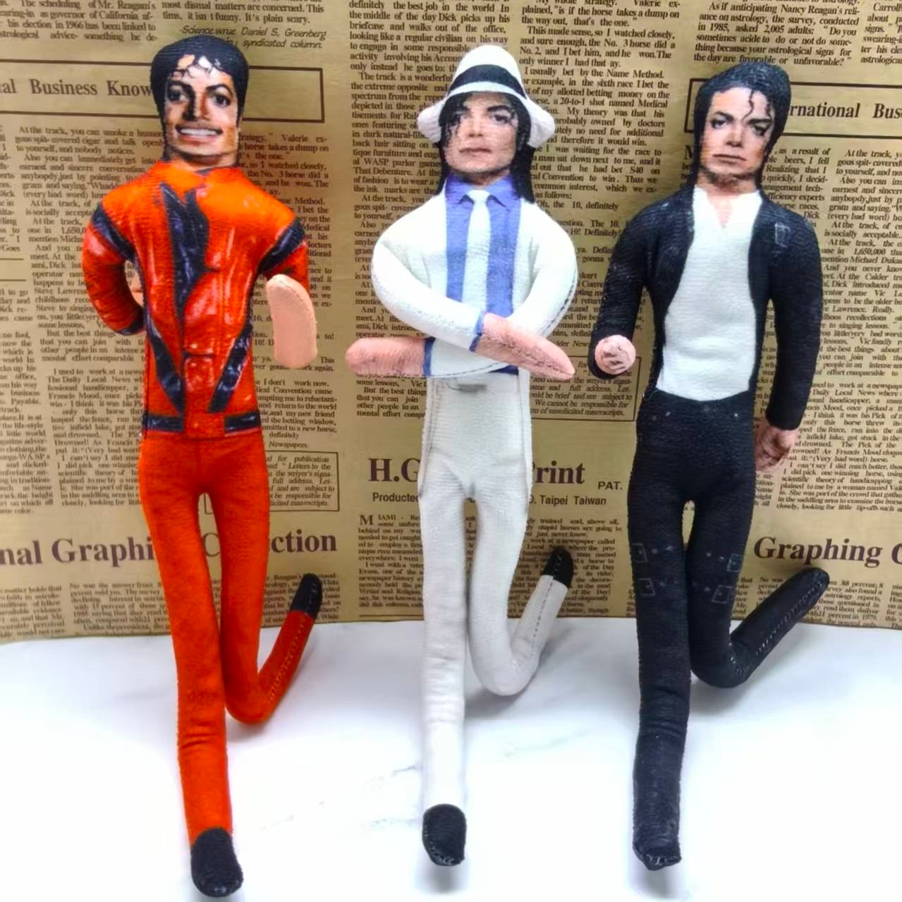 Vintage Collectible Dolls - دمية مايكل جاكسون الكلاسيكية للعب الأدوار،