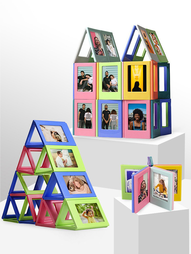 Instant Film Pack - إطارات صور مغناطيسية للثلاجة ، مغناطيس