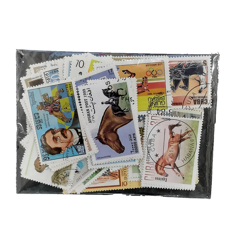 100 طوابع حصان مختلفة غير متكر - مراجعة Collectible Vintage Postage Stamps وسعره