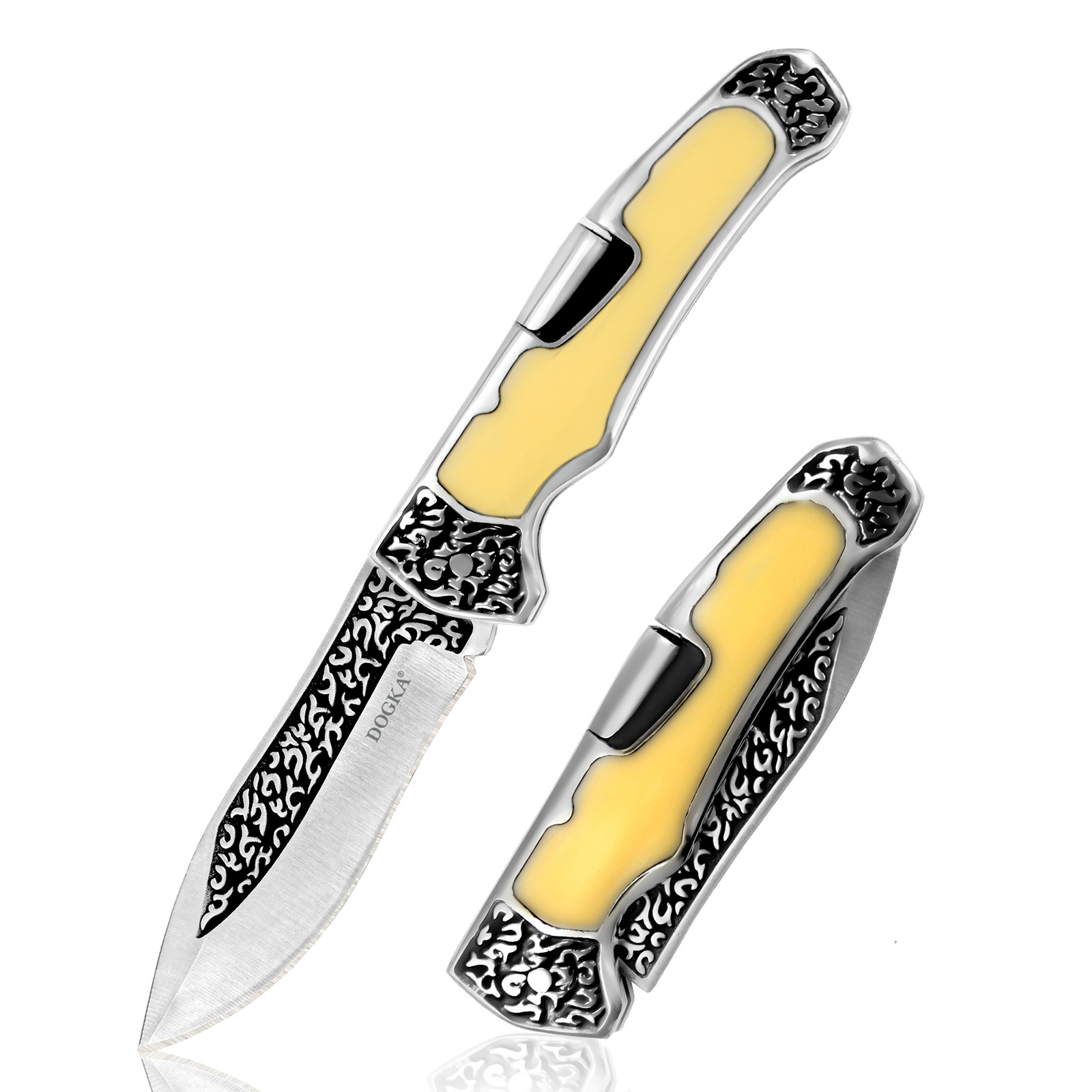 أداة جيب قابلة للطي بنقش عتيق، - مراجعة Vintage Collectible Pocket Knives وسعره