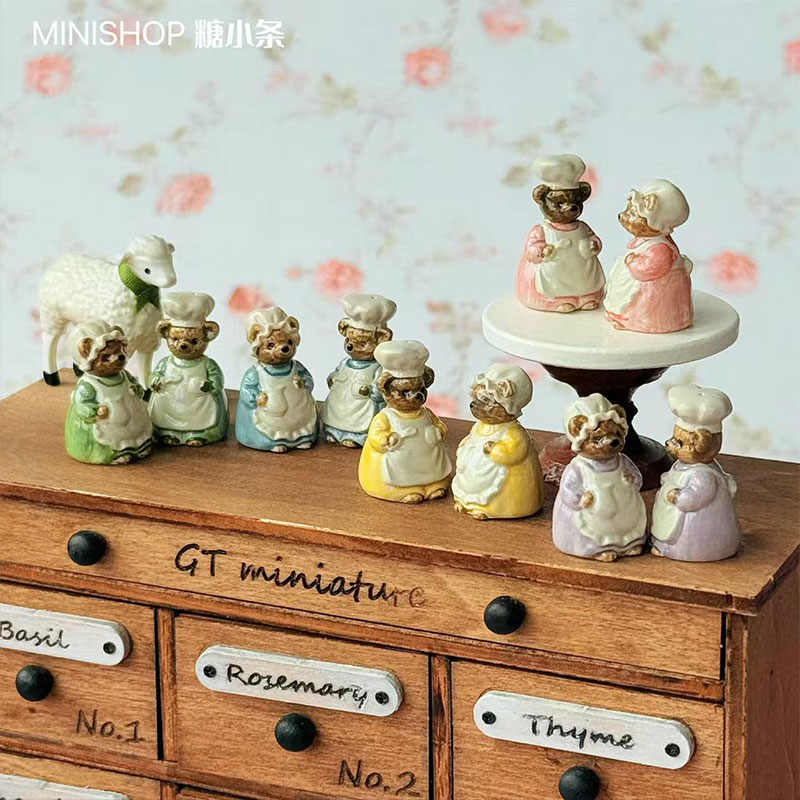 1:6 1:12 مصغرة خمر الدب زجاجة  - مراجعة Vintage Collectible Dolls وسعره