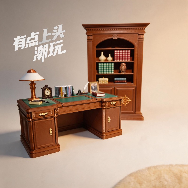 طقم كرسي مكتب أمريكي عتيق مصغر - مراجعة Vintage Collectible Furniture وسعره