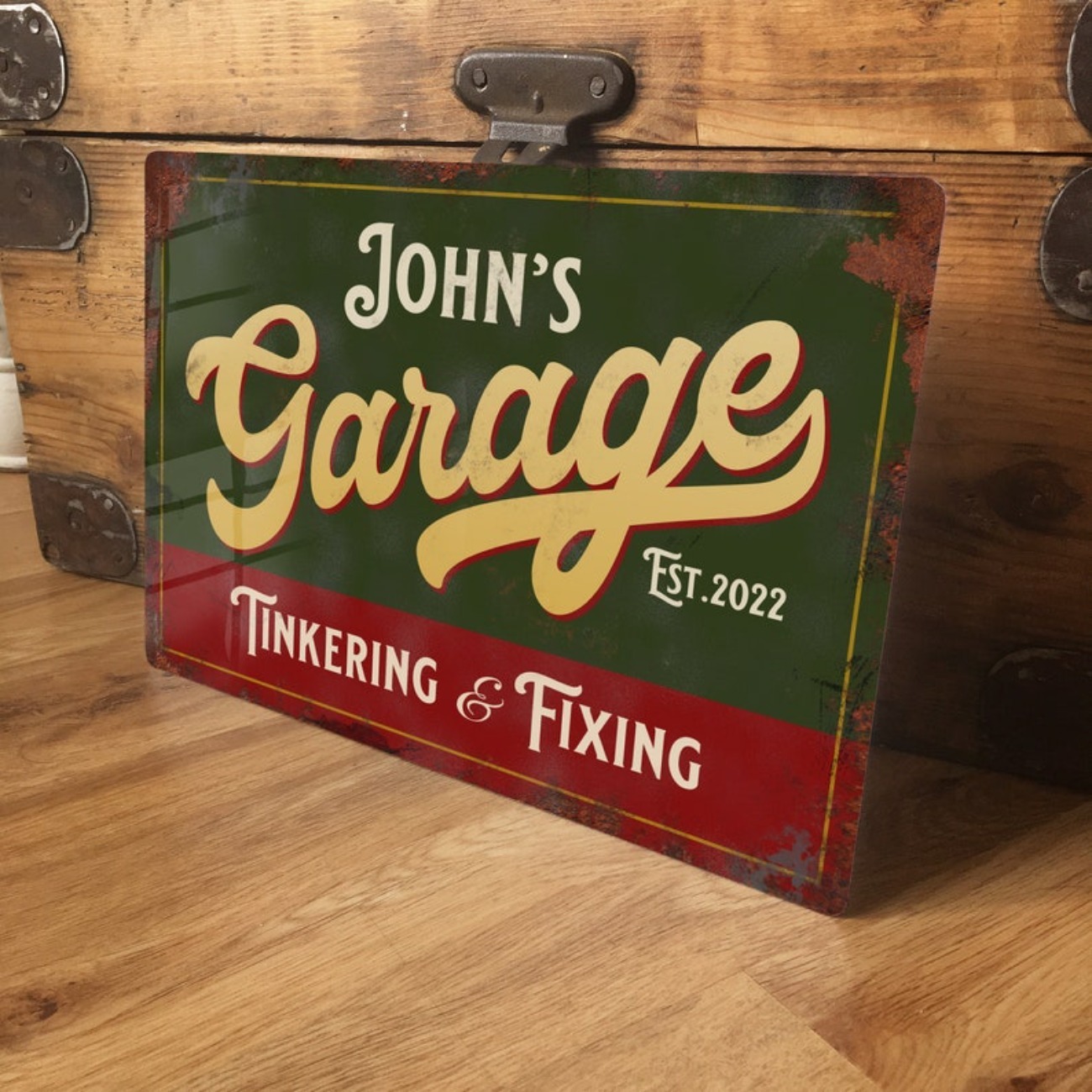 لافتة معدنية مخصصة للمرآب - دي - مراجعة Vintage Collectible Signs وسعره